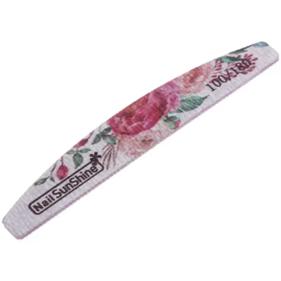 Пилка наждачная профессиональная «ЭЛЛА», пионы, 100/180грит, 2,8*17,8см (блистер Ultramarine)