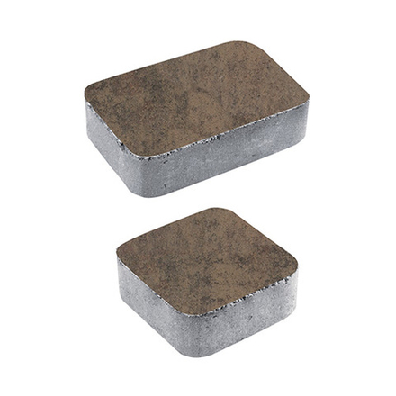 Тротуарная плитка КЛАССИКО - Листопад гладкий Шелковица, комплект из 2 видов плит