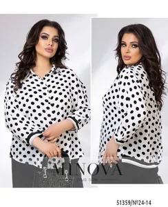 Блуза 24-13-Молочный Minova