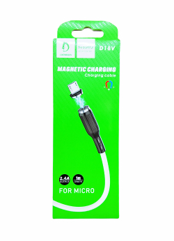 Кабель microUSB магнитный Denmen D18V, 1м, 2.4A