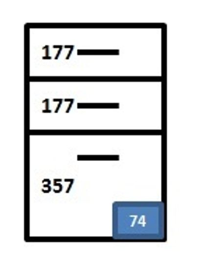 высота фасадов ящиков (мм)
