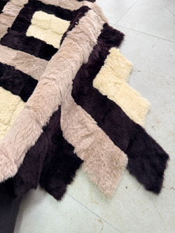 Покрывало меховое ковер из шкуры овчины