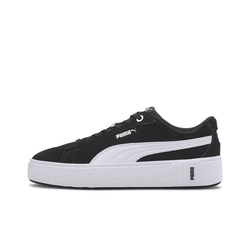 Женские кроссовки PUMA Smash Platform V2 Suede 'Black White' (WMNS) 373037-04