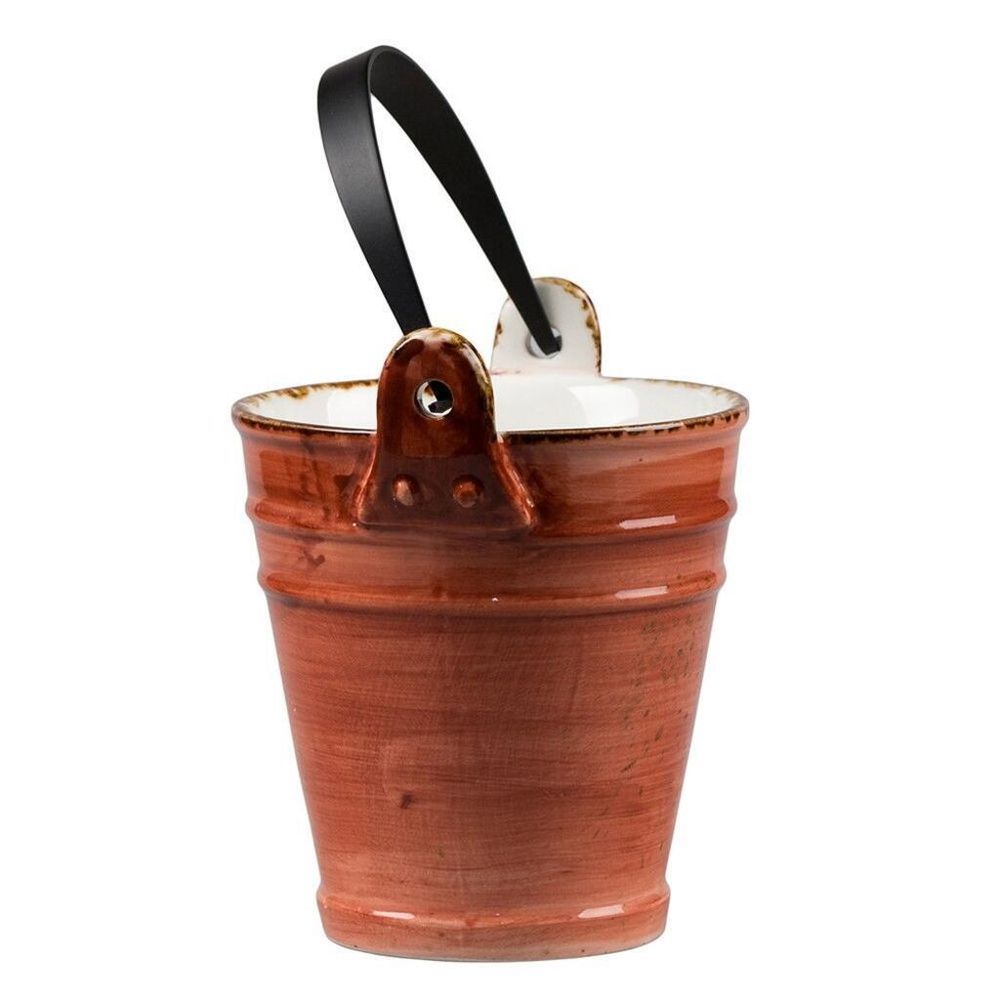 Емкость Ведро для подачи и сервировки 600 мл d 11,5 см h12 см фарфор   P.L.