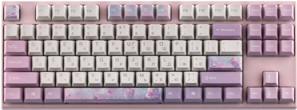 Клавиатура VARMILO VEM87 EC Sakura V2 Switch A33A030A9A3A06A028	 розовый