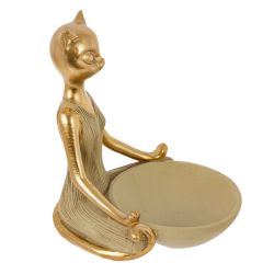 GAEM Фигурка декоративная "Кошка", L13 W14 H16 см