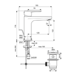 Комплект смесителей 3 в 1 Ideal standard  Ceratherm