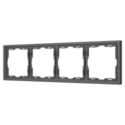 Рамка пластиковая FRM-NOBE-SFPL-4-GR (Arlight, Серый базальт) 054226