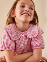 Платье школьное для девочки Next M82-266, Белый, Красный