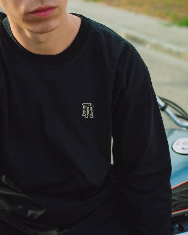 Лонгслив черный - фото 15