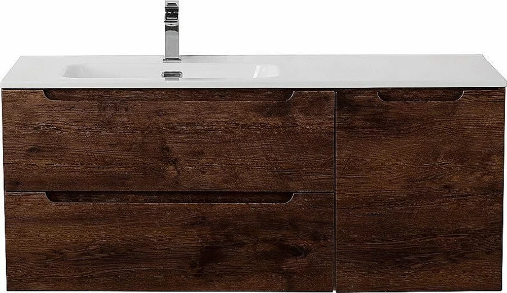 Тумба с раковиной BelBagno ETNA-1200-2C-1A-SO-RW-L/R Rovere Moro