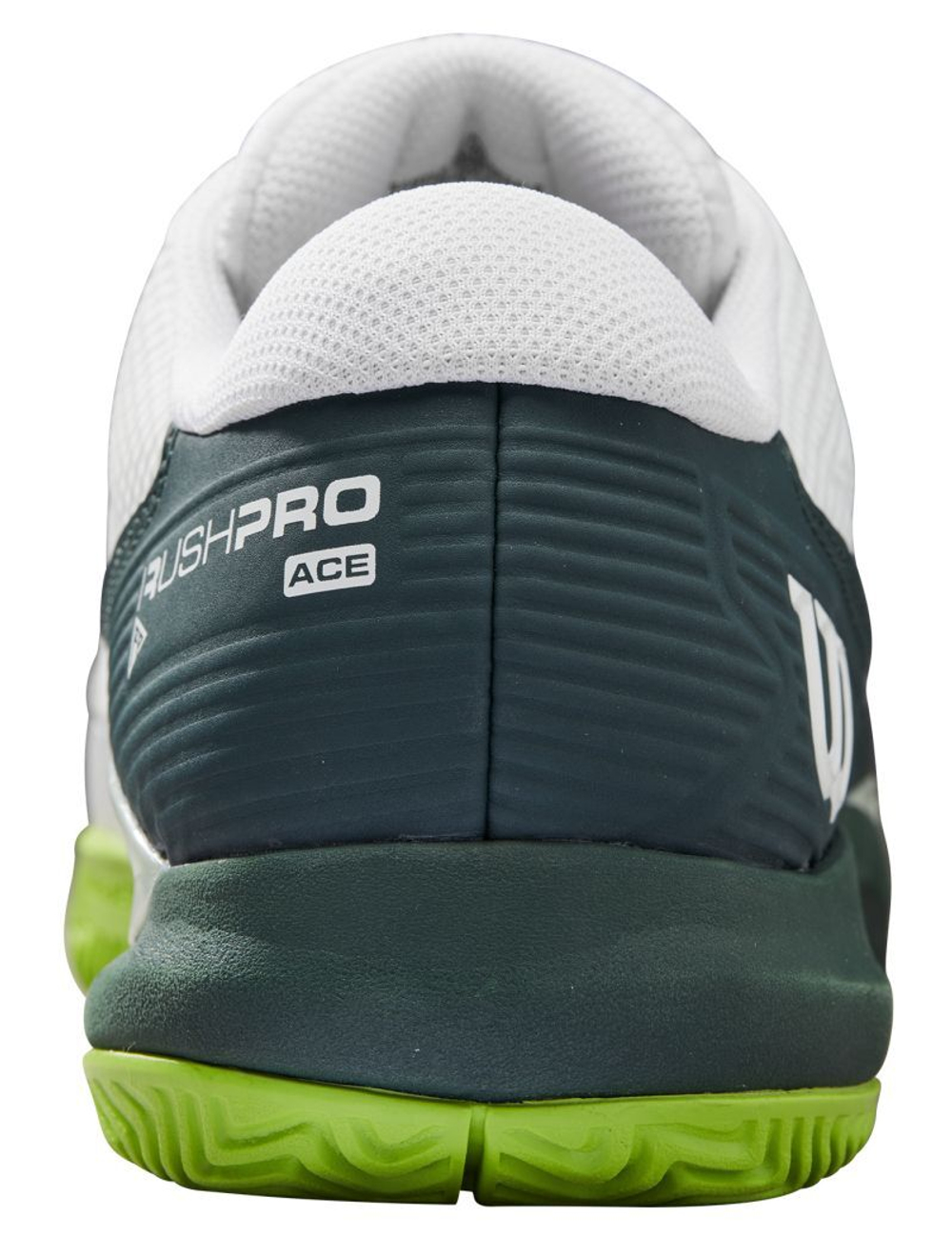 Теннисные кроссовки Wilson Rush Pro Ace - white/pondersoa/jas green - White Brazowy Green
