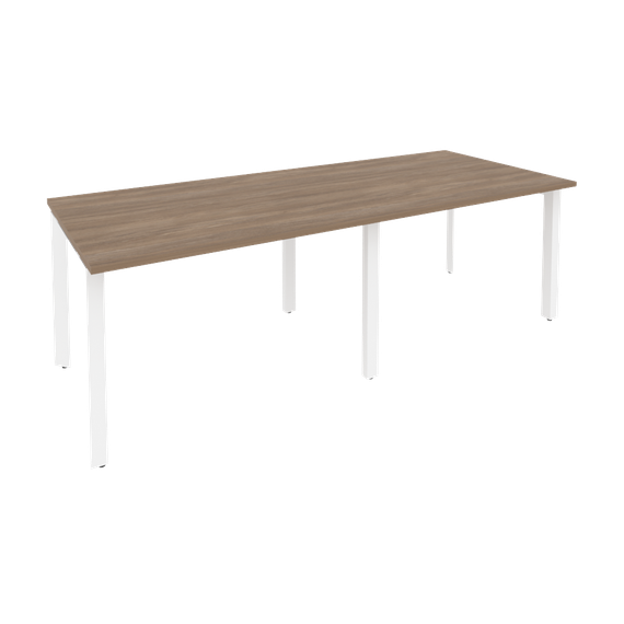 Onix Стол переговорный O.MP-PRG-2.2 Дуб Аризона/Металл Белый 2360*980*750