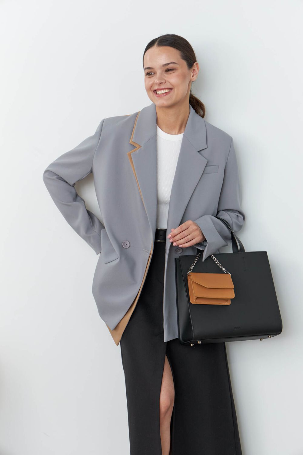 ШОППЕР КВАДРАТНЫЙ ЧЕРНЫЙ