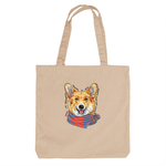 Тканевая сумка "Корги любит тебя больше себя"