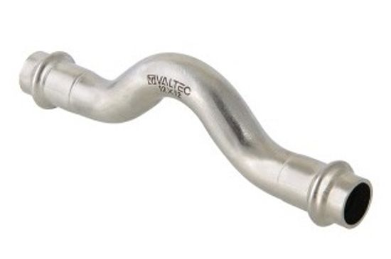 Обвод пресс Valtec 22х22 мм раструб-раструб (пресс-фитинги из нерж. стали серии VTi.971.I)