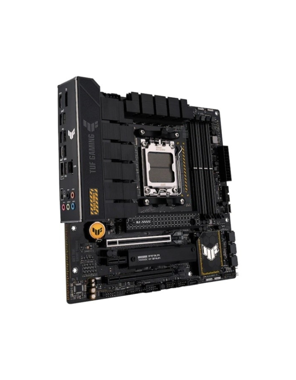 Материнская плата ASUS TUF GAMING B650M-PLUS (Socket AM5, ATX, 4xDDR5(128GB), HDMI 2.1/DP, 2xPCIe 4.0x16/2xPCIe 4.0, 1xLAN (2.5GbE), 4xSATA 6Gb/s, 3xM.2, 1xType-C, 3xUSB 3.2, 4xUSB 2.0)