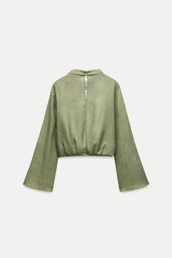 ZARA РУБАШКА С ПРИНТОМ «ЦЕПОЧКИ», РАЗНОЦВЕТНЫЙ