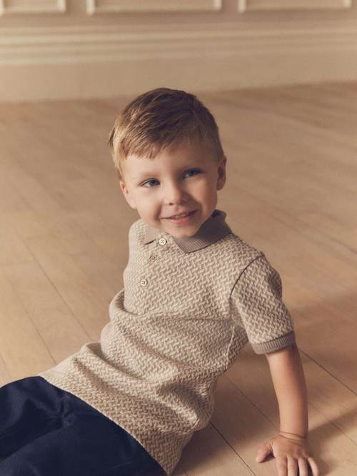 Поло для мальчика Next B93-682, Бежевый