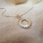 Подвеска СОЛНЦЕ с цепочкой, серебро