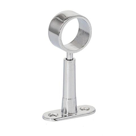 Крепление трубы к стене регулируемое проходное хром "Element" 132090