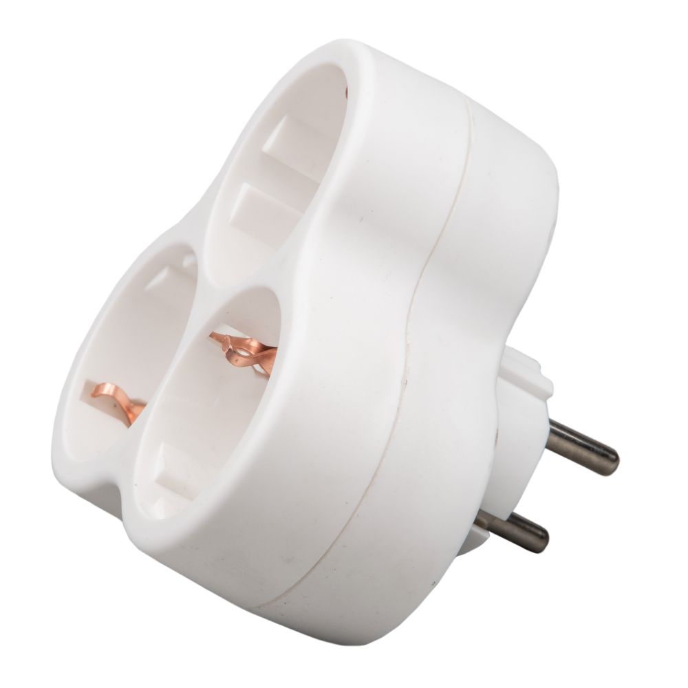 S-GES3-16F WHITE Разветвитель сетевой. с-з. 3 гнезда. 16А. 3500Вт. Белый. ТМ Uniel