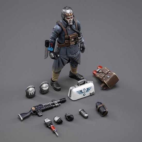 Фигурка Warhammer 40K Astra Militarum Death Korps of Krieg Veteran Squad Guardsman Medic 1:18