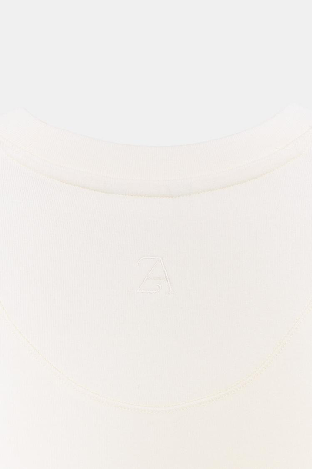 ZARA ФУТБОЛКА С ДЛИННЫМИ РУКАВАМИ И ВЫШИВКОЙ, ЭКРЮ