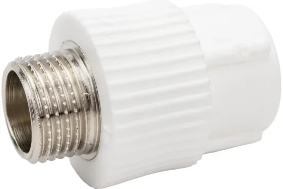 Муфта TEBO сварка НР 25*1/2&quot; белая 35163