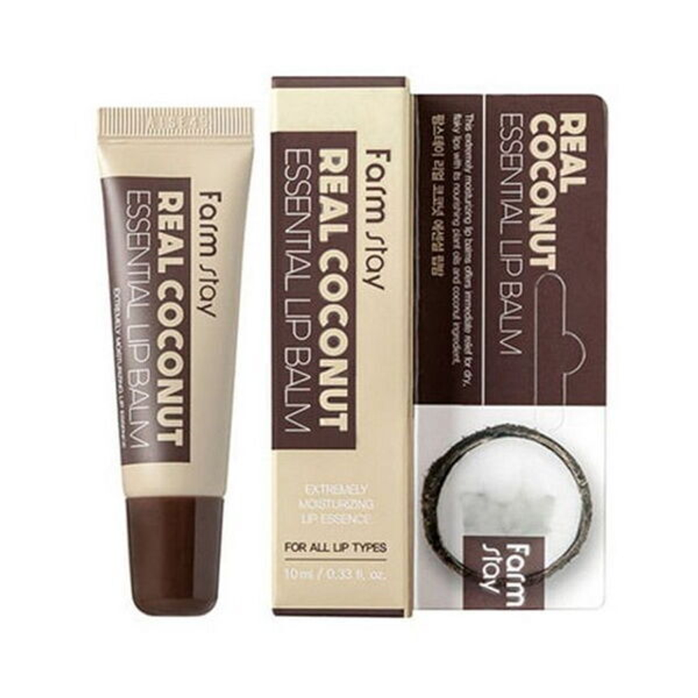 Кокосовый бальзам для губ FarmStay Real Coconut Essential Lip Balm, 10г