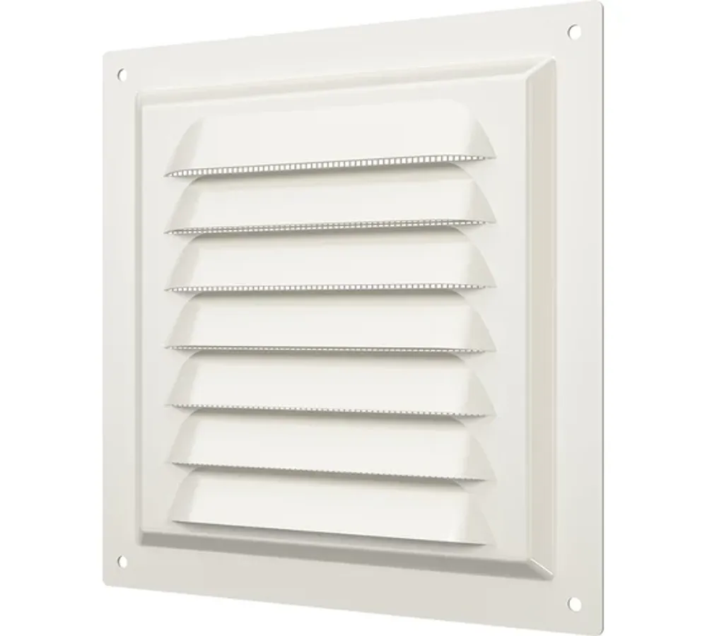 Решетка вен. с сеткой 150*150 метал. слон.кость 1515МЭ