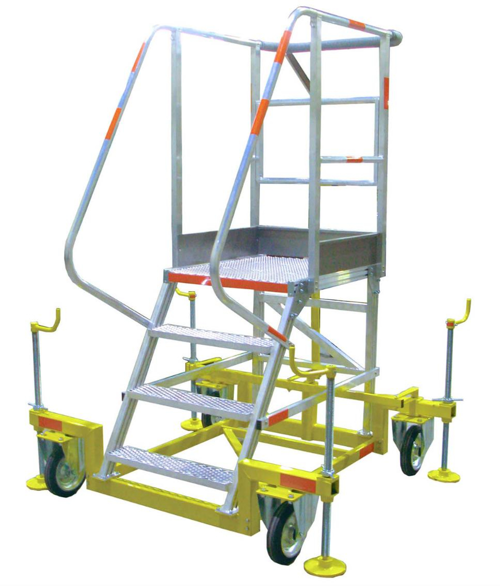 Вышка-стремянка алюминиевая MEGAL ВСА-1,0А