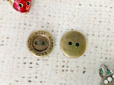 Пуговицы, d 1,5 см, 2 прокола