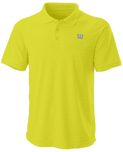 Мужское поло теннисное Wilson M Stripe Polo - sulphur spring