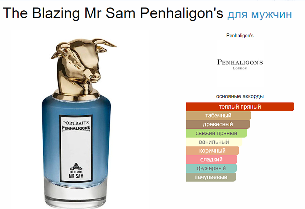 Penhaligon`s The Blazing Mr Sam (duty free парфюмерия) 75ml edp