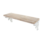 Полка "Белые кружева" 60x20x23см Дерево,металл
