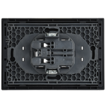 FORTE&PIANO Розетка 2-местная без заземления без защитных шторок безвинтовое крепление 10А FP126M металл черный IEK