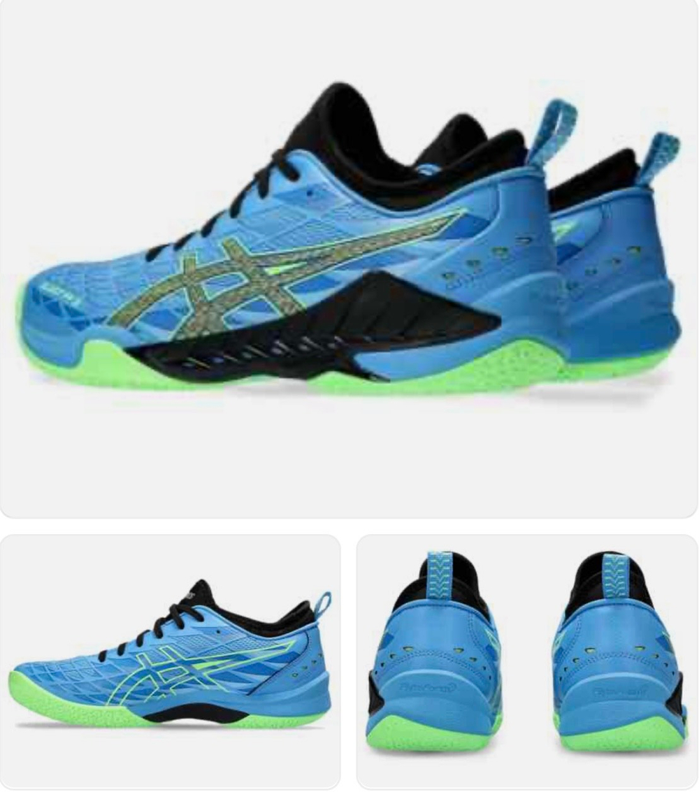 ASICS, Blast FF 3, Handball, WATERSCAPE/LIME BURST, MEN, US 7 /EUR 40 /UK 6 /СМ 25,25