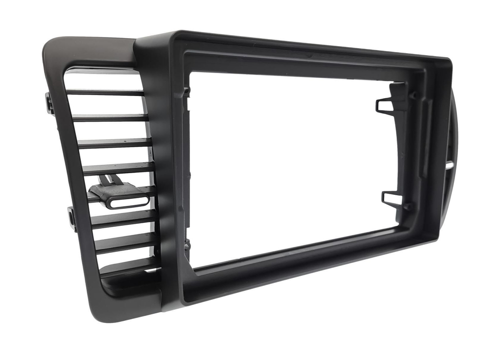 Комплект рамки с разъёмами 9" Subaru Outback 3 BP, Legacy 4 BL 2004-2009 (правый руль)черная вниз с воздуховодами - Car-Smart 3069