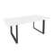 Onix Direct Стол переговорный на О-образном м/к O.MO-PRG-19 Белый Бриллиант/Металл Антрацит 1980*980