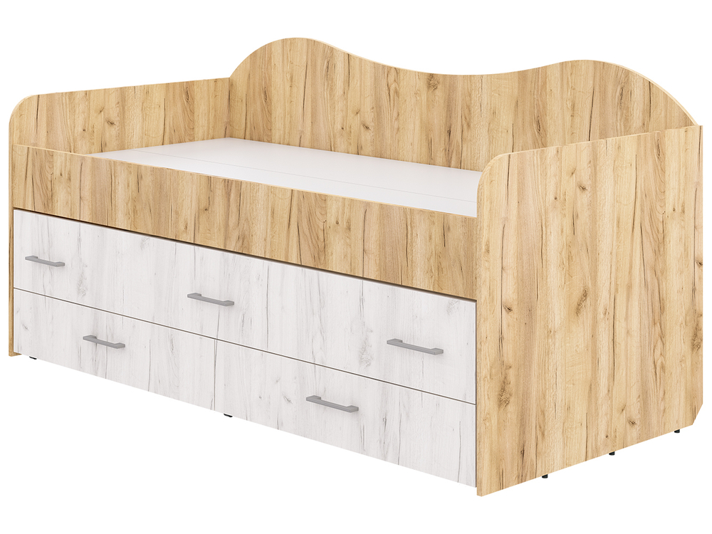 Кровать Нимфа двухместная Кр.золотой/Кр.светлый