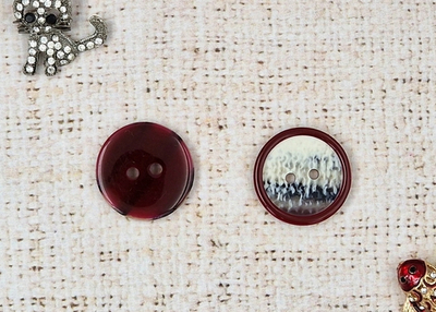 Пуговица костюмная, d 2,8 см, бордовый