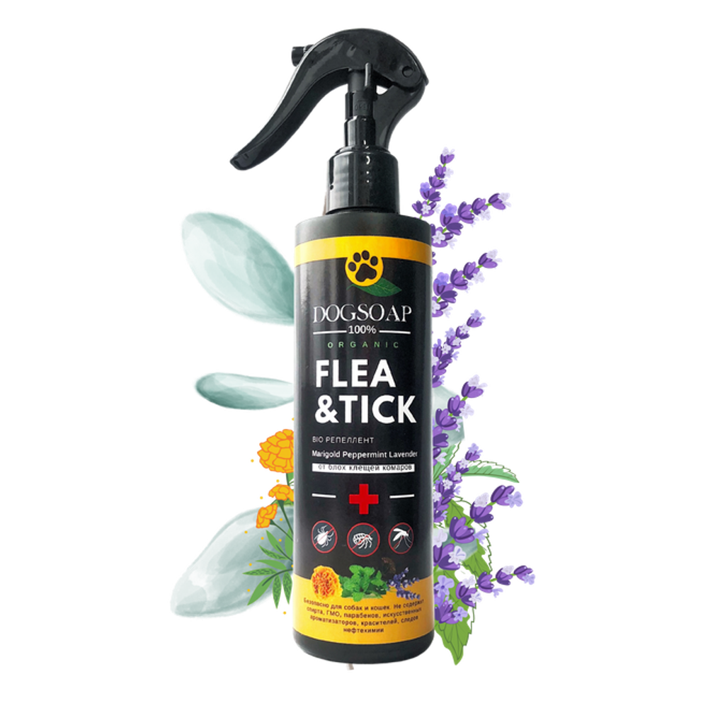 FLEA&TICK Спрей-репеллент с лавандой от паразитов