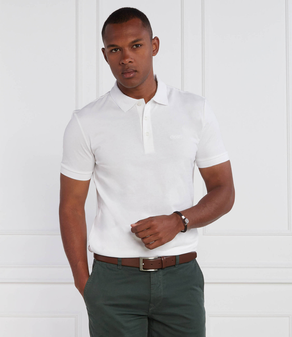 Поло Paddy 1 BOSS GREEN - белый(50494332)