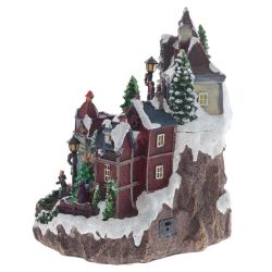 GAEM Фигурка декоративная "Рождество" (4 мелодии, подсвет, движ, 3xAA н/п, +USB), L29 W27 H30 см