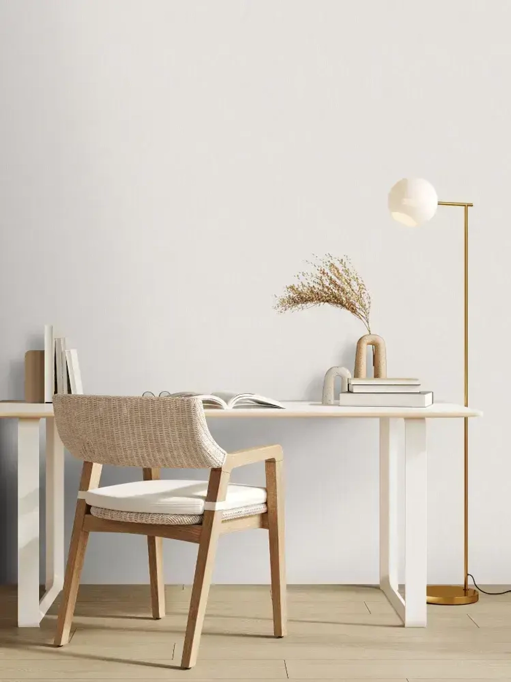 Обои флизелиновые 1.06 БЕЗ ПОДГОНА СВЕТЛО-БЕЖЕВЫЕ INTERIO m89196 с эффектом окрашеной стены, метровые, моющиеся, для гостиной, спальни, кухни,1.06*10.05 м