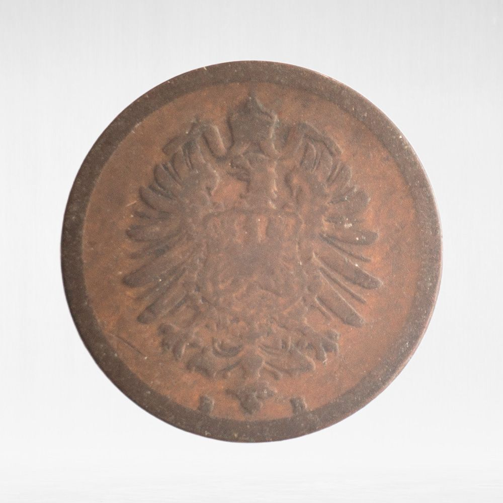 Germany, 1 Pfennig - Wilhelm I, 1876, F