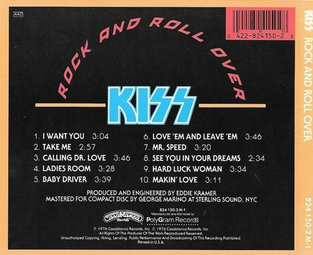 Kiss / Rock And Roll Over (CD)