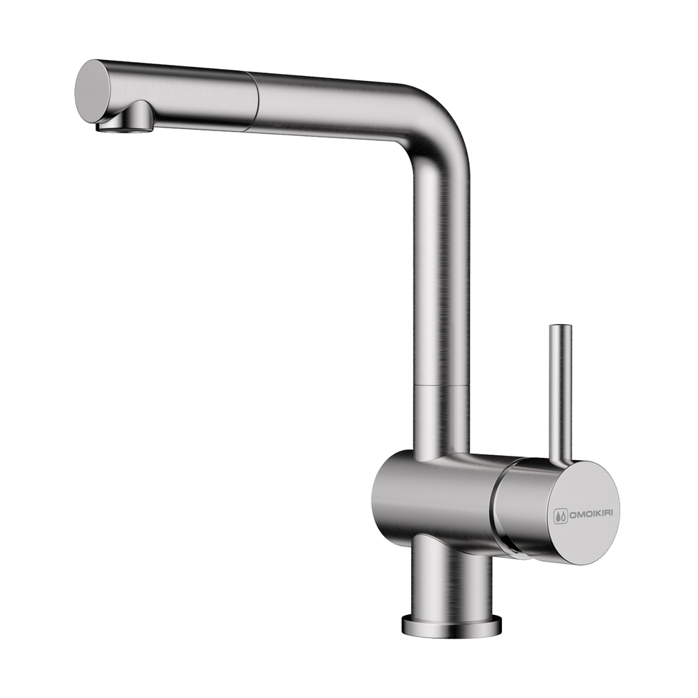 Смеситель для кухни Omoikiri Tanigawa-S-BN    Нержавеющая сталь