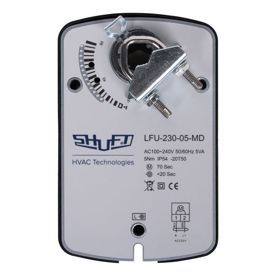 Электропривод с возвратной пружиной SHUFT LFU-230-05-MD — (1)